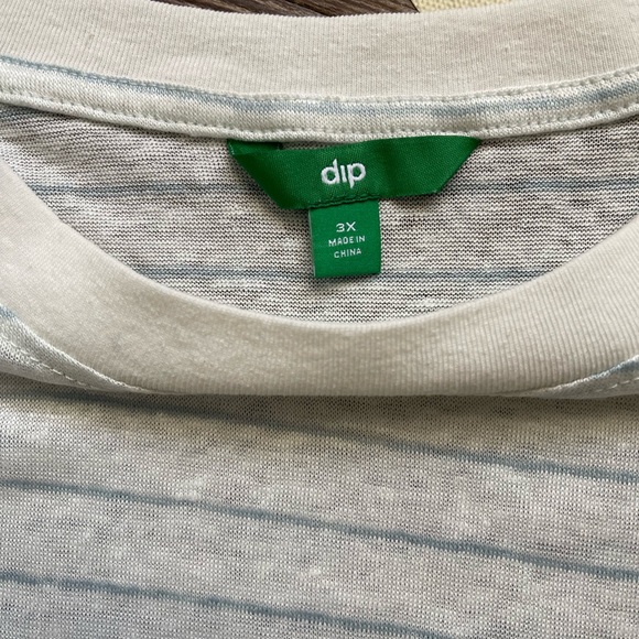 NWT Dip Plus Size Linen Top sz 3X - Picture 5 of 7